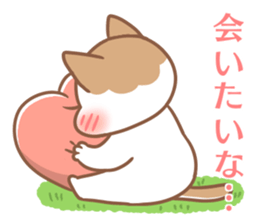 Cute cat and shy cat sticker #14388947