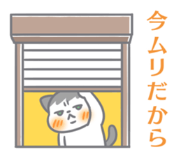 Cute cat and shy cat sticker #14388970