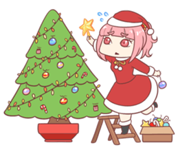 Boni & Pink: Christmas & New Year sticker #14389167