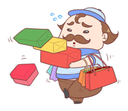 Boni & Pink: Christmas & New Year sticker #14389168