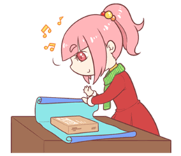 Boni & Pink: Christmas & New Year sticker #14389169