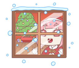 Boni & Pink: Christmas & New Year sticker #14389175