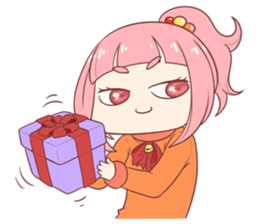 Boni & Pink: Christmas & New Year sticker #14389187