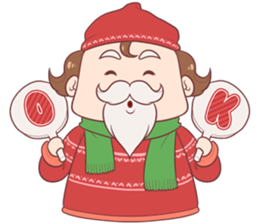 Boni & Pink: Christmas & New Year sticker #14389192