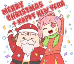 Boni & Pink: Christmas & New Year sticker #14389194