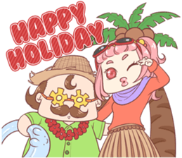 Boni & Pink: Christmas & New Year sticker #14389195