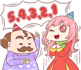 Boni & Pink: Christmas & New Year sticker #14389196