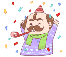 Boni & Pink: Christmas & New Year sticker #14389198