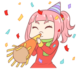 Boni & Pink: Christmas & New Year sticker #14389199