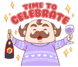 Boni & Pink: Christmas & New Year sticker #14389200