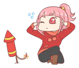 Boni & Pink: Christmas & New Year sticker #14389201