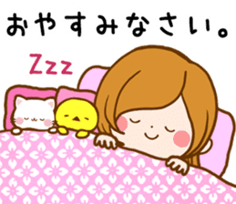Leisurely a girlfriend New Year Holidays sticker #14389300