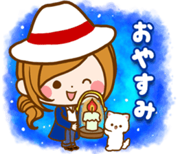 Leisurely a girlfriend New Year Holidays sticker #14389301