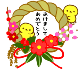 Leisurely a girlfriend New Year Holidays sticker #14389313