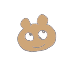 A cheerful bear sticker #14389334