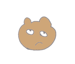 A cheerful bear sticker #14389335