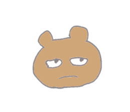 A cheerful bear sticker #14389336