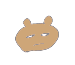 A cheerful bear sticker #14389337