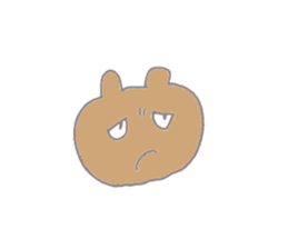 A cheerful bear sticker #14389338