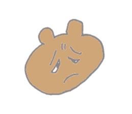 A cheerful bear sticker #14389339