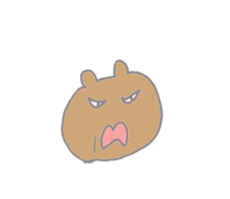 A cheerful bear sticker #14389342