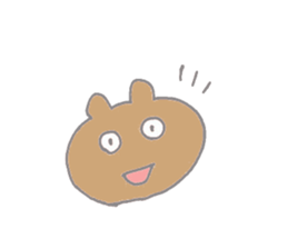 A cheerful bear sticker #14389345