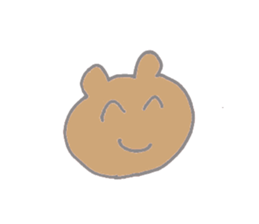 A cheerful bear sticker #14389347