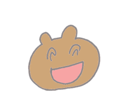 A cheerful bear sticker #14389349