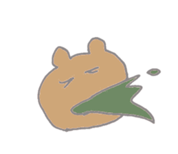 A cheerful bear sticker #14389352