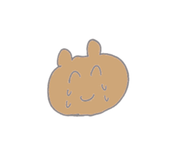 A cheerful bear sticker #14389353