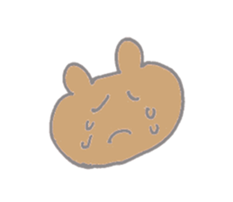 A cheerful bear sticker #14389354