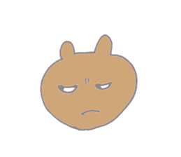 A cheerful bear sticker #14389356