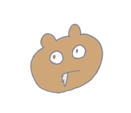 A cheerful bear sticker #14389357