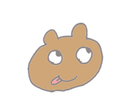 A cheerful bear sticker #14389358