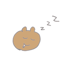 A cheerful bear sticker #14389365