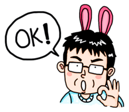 PAPA Lucky Bunny sticker #14391448