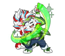 SENGOKU PUZZLE!! ANIMAL DAIGASSEN No.03 sticker #14392783