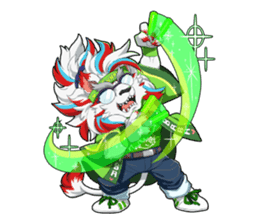 SENGOKU PUZZLE!! ANIMAL DAIGASSEN No.03 sticker #14392783