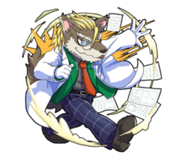 SENGOKU PUZZLE!! ANIMAL DAIGASSEN No.03 sticker #14392785