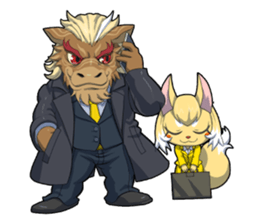 SENGOKU PUZZLE!! ANIMAL DAIGASSEN No.03 sticker #14392787