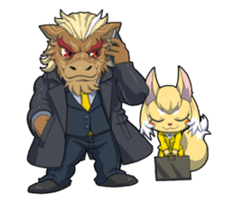 SENGOKU PUZZLE!! ANIMAL DAIGASSEN No.03 sticker #14392787