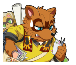 SENGOKU PUZZLE!! ANIMAL DAIGASSEN No.03 sticker #14392795