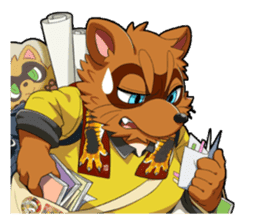 SENGOKU PUZZLE!! ANIMAL DAIGASSEN No.03 sticker #14392795