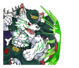 SENGOKU PUZZLE!! ANIMAL DAIGASSEN No.03 sticker #14392801