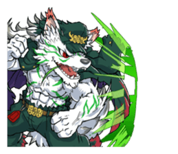 SENGOKU PUZZLE!! ANIMAL DAIGASSEN No.03 sticker #14392801