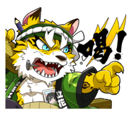 SENGOKU PUZZLE!! ANIMAL DAIGASSEN No.03 sticker #14392802