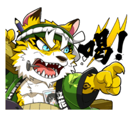 SENGOKU PUZZLE!! ANIMAL DAIGASSEN No.03 sticker #14392802