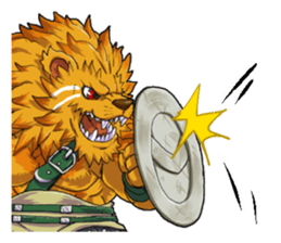 SENGOKU PUZZLE!! ANIMAL DAIGASSEN No.03 sticker #14392805