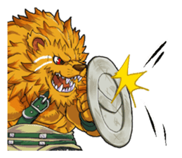 SENGOKU PUZZLE!! ANIMAL DAIGASSEN No.03 sticker #14392805