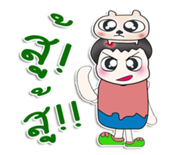 .....Mr. Takada.. and dog..^^ sticker #14392824